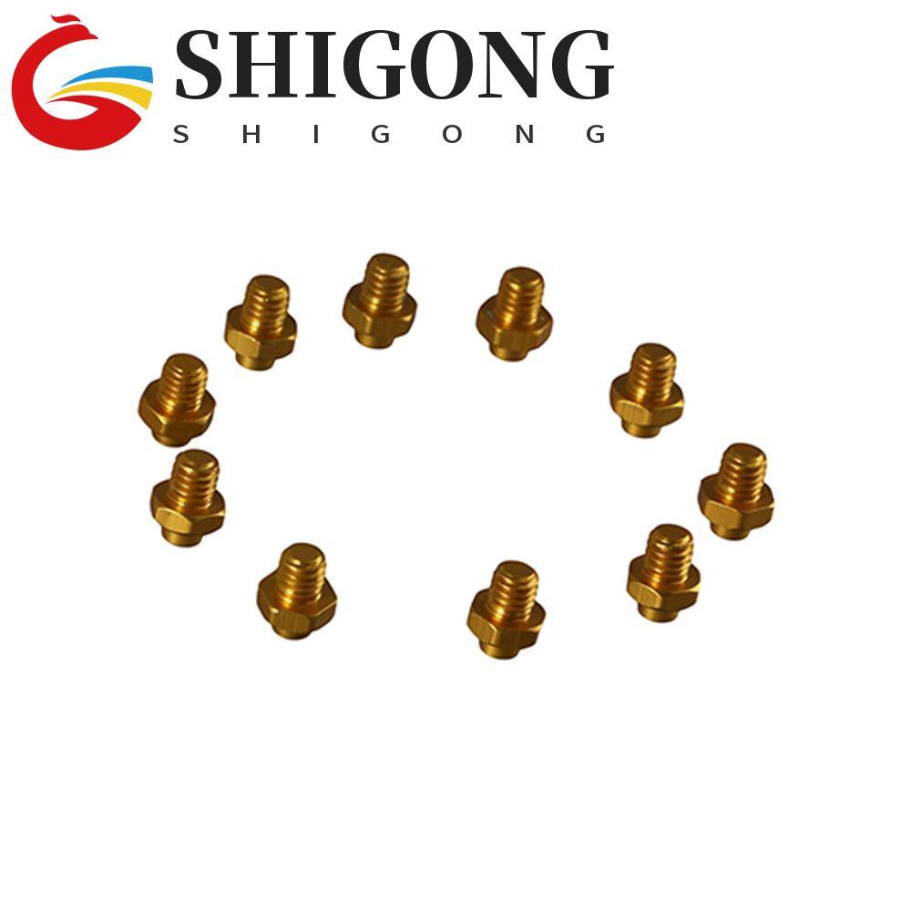 Parafusos Para Pedal SHIGONG Bicicleta De Estrada Colorful Parafuso Antiderrapante M4 Liga De Alumínio CNC Fixo