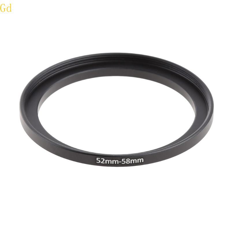 Gd Metal Step Up Anéis Adaptador Lente Alumínio Filtro 52mm-58mm Acessório Fotografia 52mm A 58mm