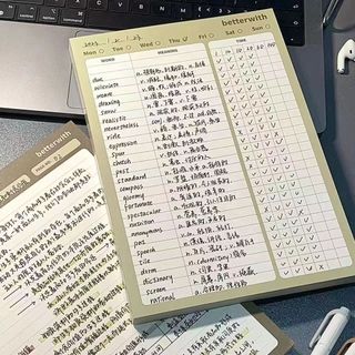 Ins Matcha Style Notebook Inglês Palavra Linha Horizontal b5 Grande Pós-graduação Exame de Admissão Silenciosamente grav