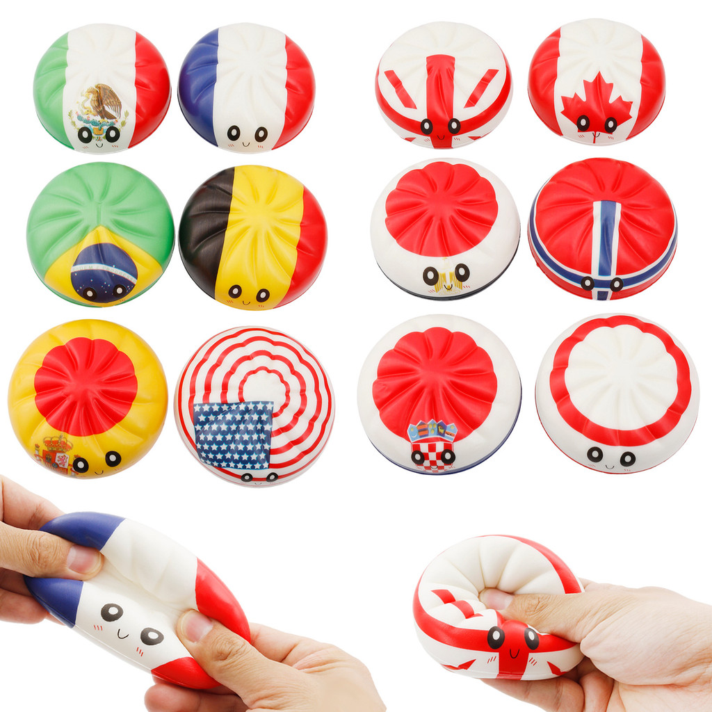 1/6 PCS Cute Emoji Slow Rising Squishy – Brinquedo Engraçado De Descompressão Antiestresse Kawaii , Presente De Coleção