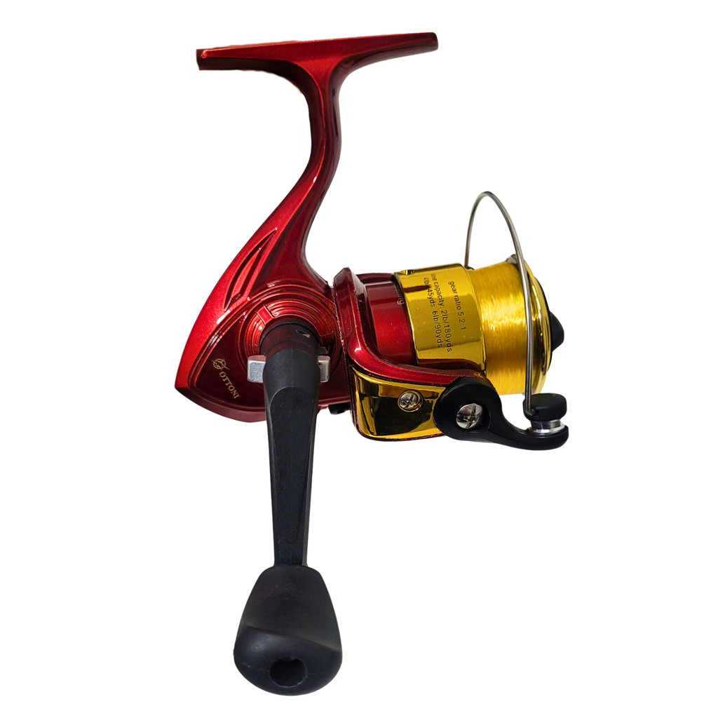Molinete Ottoni Db 200a C/ Linha Monofilamento Vermelho