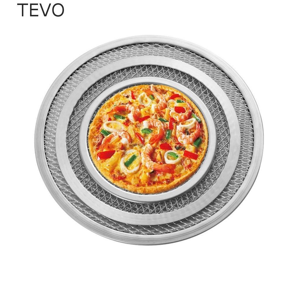 Ferramentas De Pizza TEVO 1 Peça De Malha De Alumínio Para Assar Forno Tela Redonda De Alta Qualidade