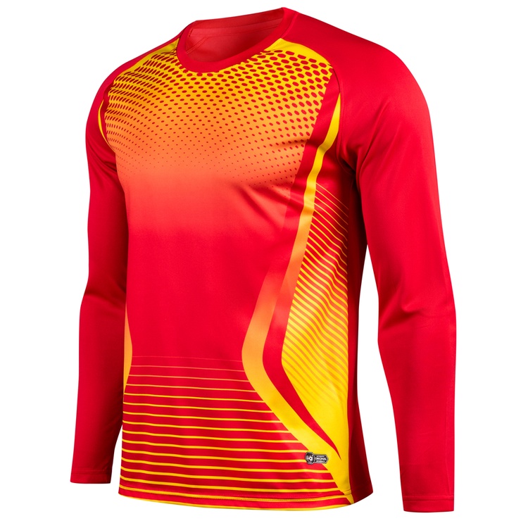 Novo uniforme de goleiro de futebol uniforme de goleiro calças de manga comprida terno de treinamento respirável Anti-Co