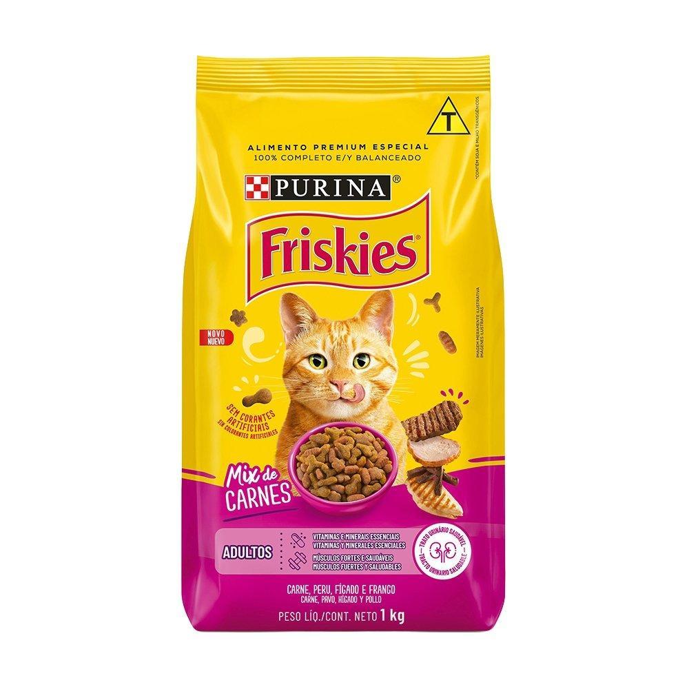 Ração Friskies Mix de Carne Gatos Adultos 1kg