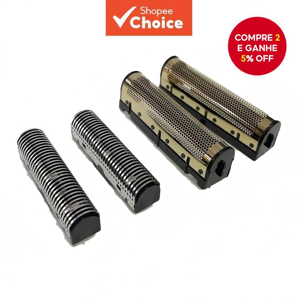 Folha de reposição dupla e conjunto de lâminas para barbeador elétrico sem fio Babyliss
