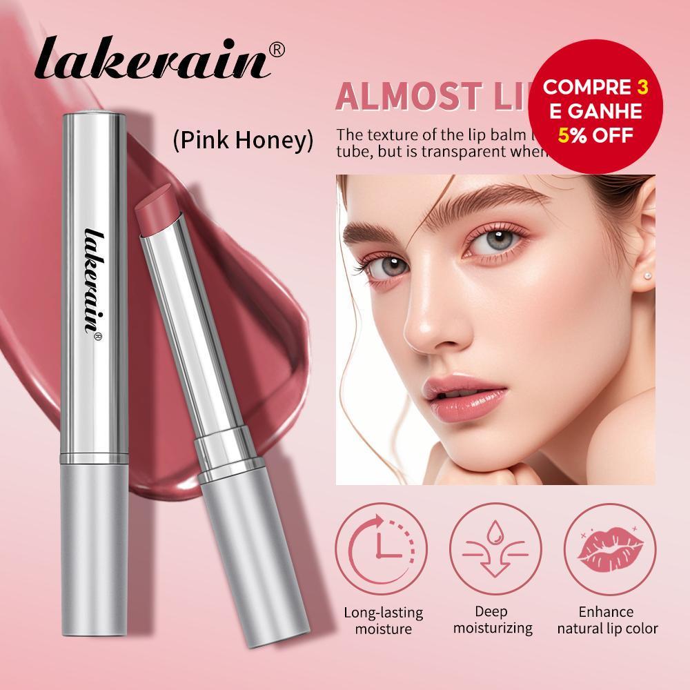 Balm labial Lakerain Pink Honey 1,9g Hidratante Nutriente Cuidado Labial Hidratante
