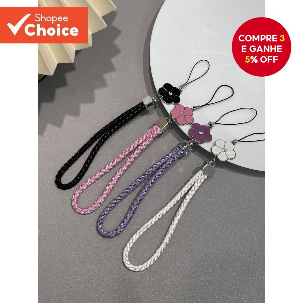 Cordão De Pulso Floral-Borboleta-DIY Feito À Mão Com USB E Chaveiro-Estilo Verão Anti-Queda