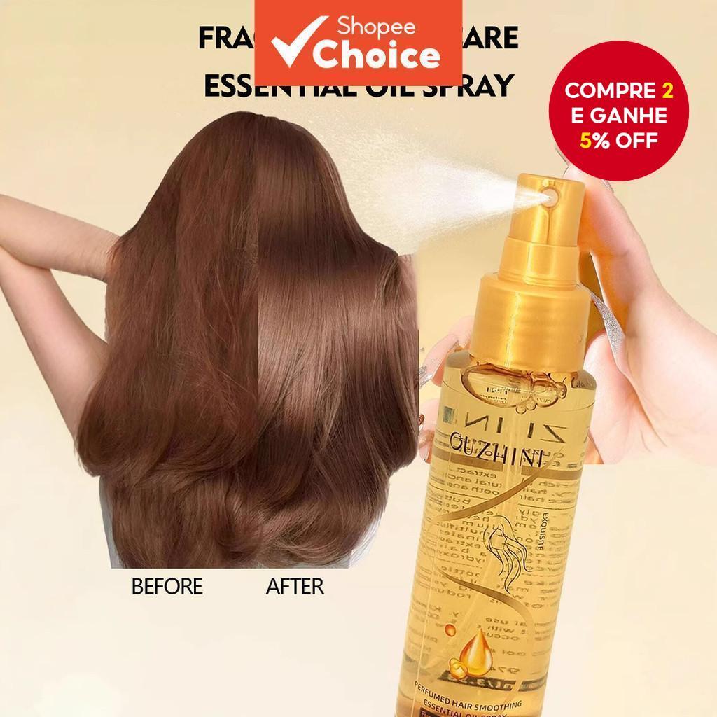 Essen De Cabelo Perfumado , Óleo Ondulado E Alisador Brilhante Feminino