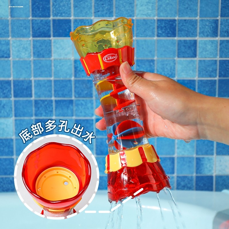 Banheira de verão jogar água rotativa banho jogar água colher de banho do bebê água jogar água bebê criança copo brinque