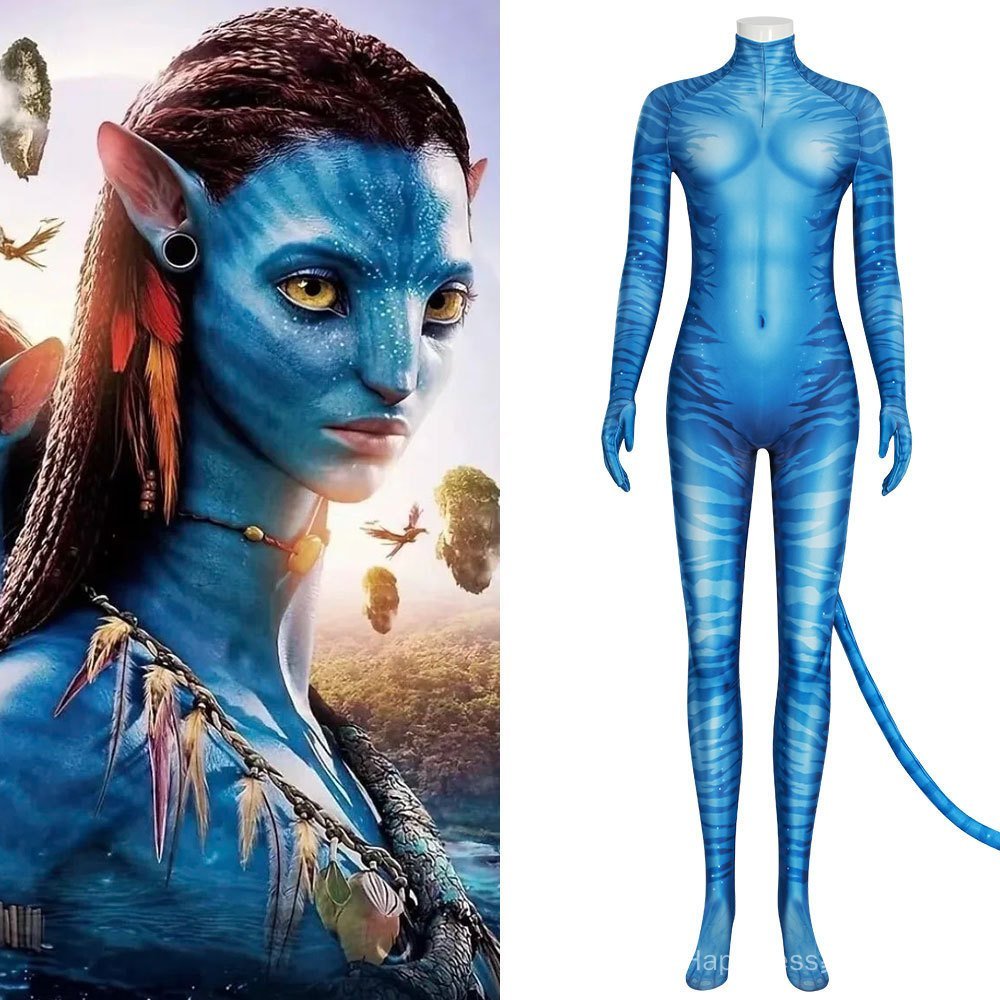 Fantasia de cosplay de Neitini de Avatar 2, versão de Halloween, conjunto completo de roupas de cosplay para convenções