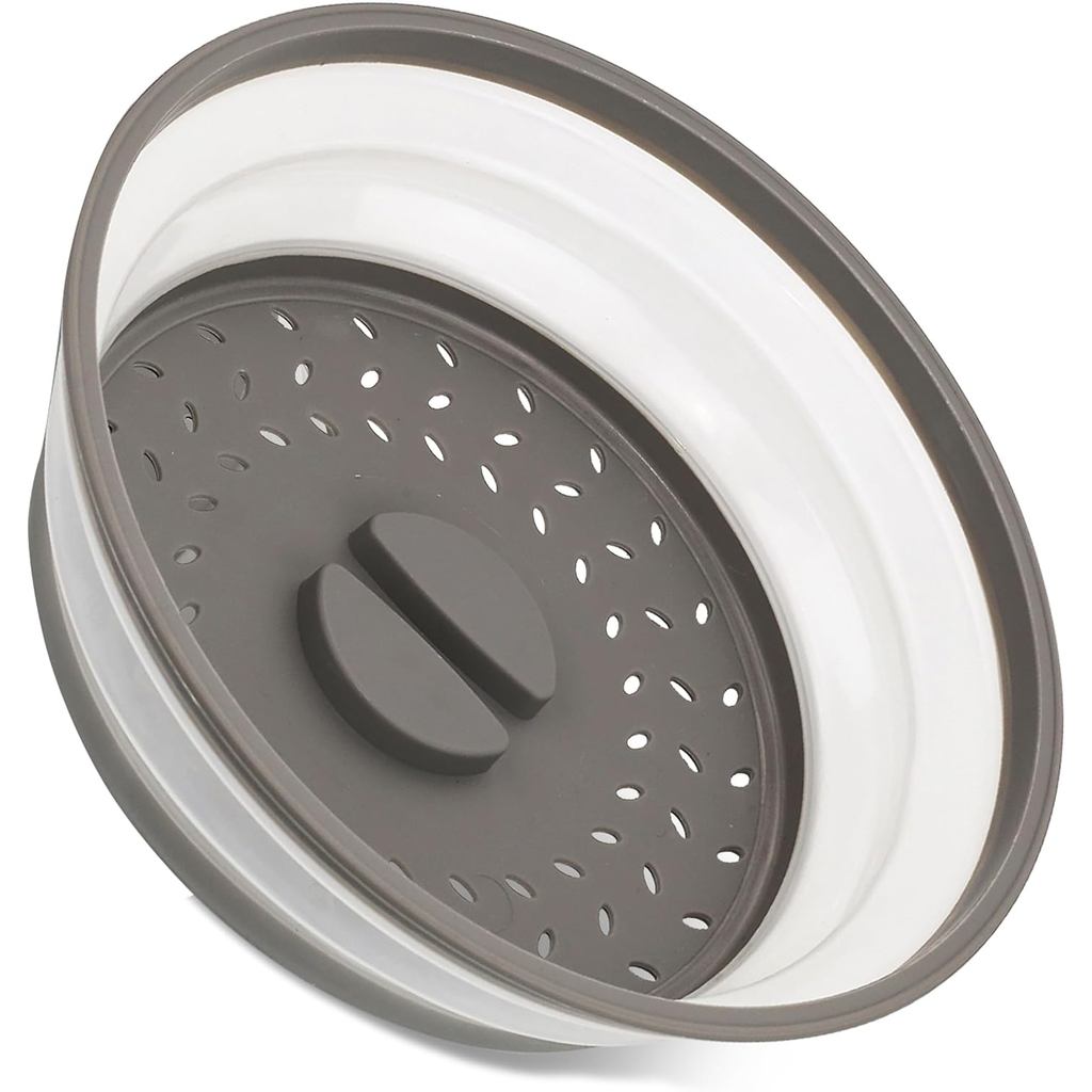 Tampa de Silicone para Micro-ondas, Lavável em Lava-louças - Pacote com 1 Tampa para Alimentos - Design que Economiza Es