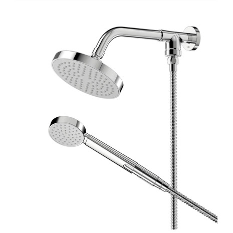 Chuveiro Parede Eden 150 com Desviador e  Ducha Manual Cromado Docol