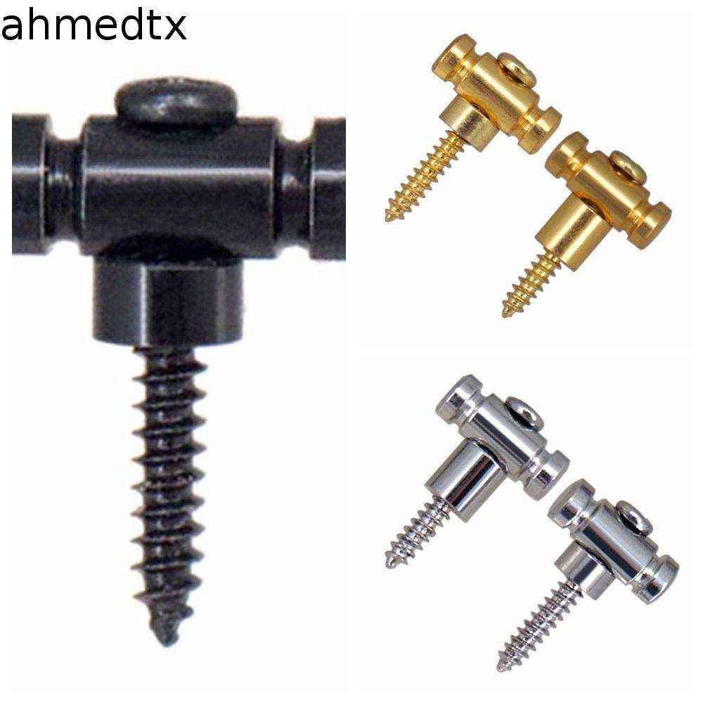 AHMEDTXB 2 Unidades/Conjunto Retentor De Árvores De Corda De Rolo De Guitarra , Guia Botão De Pressão De Acordes Fixo