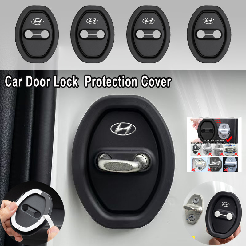 Almofada De Proteção Para Fechadura De Porta De Carro Hyundai Amortecedor Espessada Capa Contra Colisão HB20 Ix35 I30 Cr