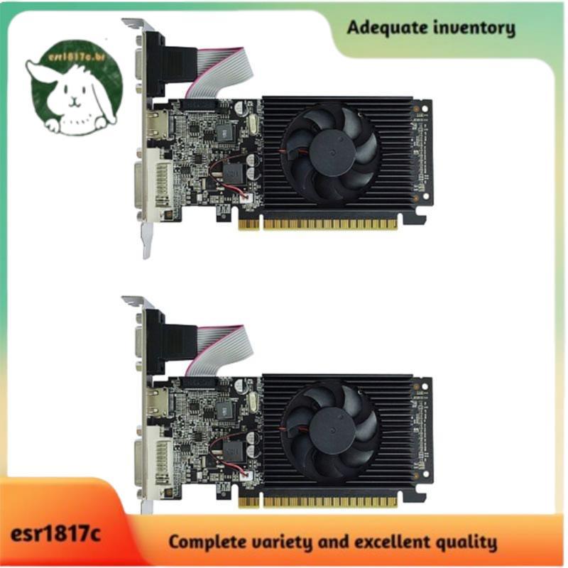 PCIE 2.0 40nm GPU GT210 1GB DDR3 64Bit Placa Gráfica 2 Pçs Desconto-Compatível VGA DVI Desktop De Vídeo