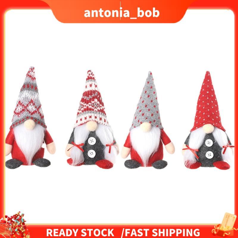 4 Pçs Gnomos De Natal Presentes De Pelúcia Handamde Sueco Tomte Boneca Rena Gnome Colecionável Decorações Para Casa