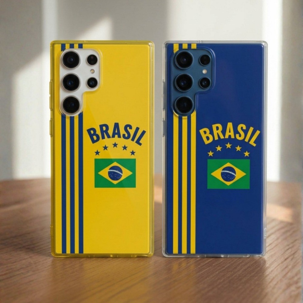 Capinha Capa Para BRASIL Seleção Samsung Galaxy A03 A05 A06 A10S A10 A11 A12 A13 A15 A14 A16Anti-Risque
