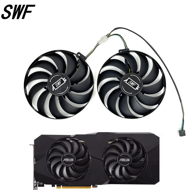 * Novo 95MM T129215SU FDC10U12S9-C Ventilador De Resfriamento De 4 Pinos Para ASUS Radeon RX 5700XT 5600 XT DUAL EVO OC