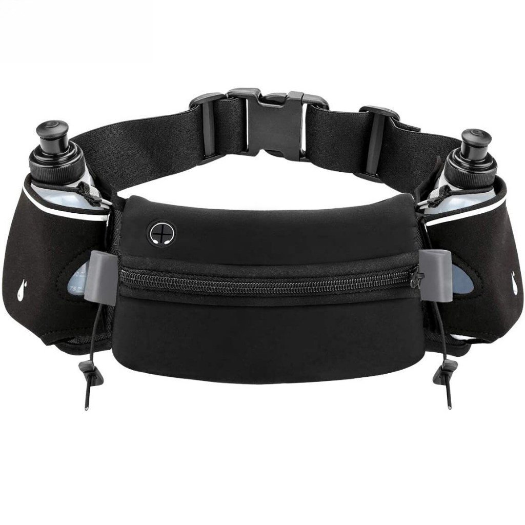 Cinto De Hidratação NEENCA Com 2 Garrafas De Água , Saco De Corrida Refletiva Esportiva Ajustável Para De Maratona Camin