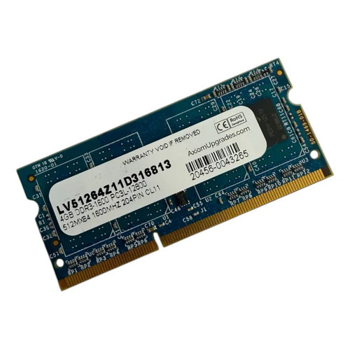Memoria Para Notebook 4gb Ddr3l 1600 Mhz Pc3l-12800 Axiom