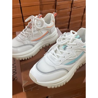 Couro macio papai sapatos femininos 2024 primavera verão novo estilo de malha de venda quente respirável pequeno Casual 