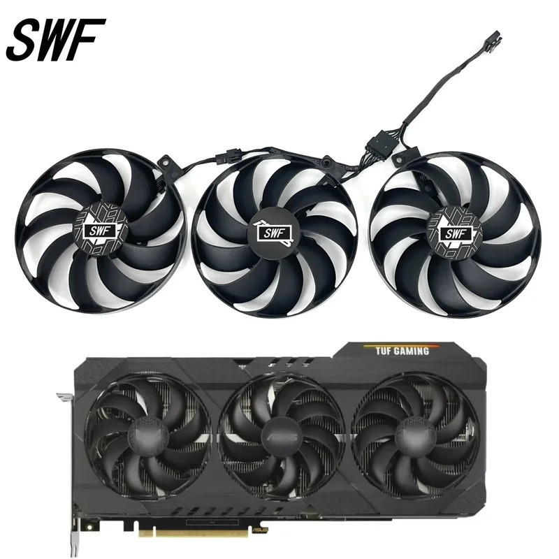 - CF9010U12D 12V 0.45A Ventilador RTX3080 Para ASUS GeForce RTX 3060 Ti 3070 3080 3090 TUF OC GAMING De Resfriamento De