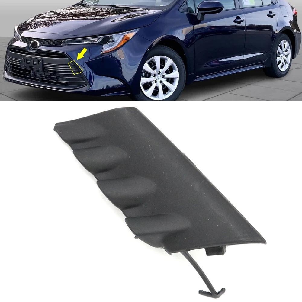 Carro Preto Fosco Amortecedor Dianteiro Grade Gancho De Reboque Capa Olho Tampa Para Toyota Corolla LE 2023-2025 Peças D