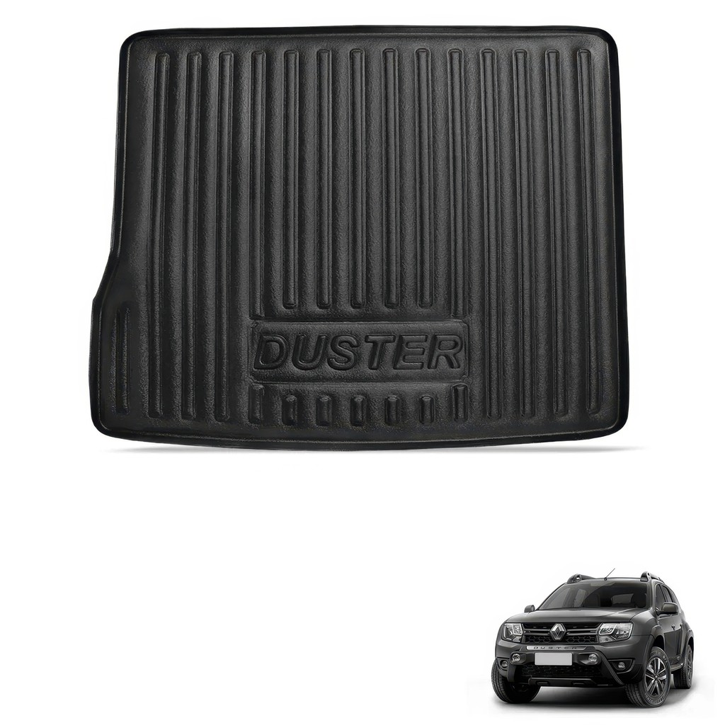 Tapete Porta Malas Bandeja Duster 2013 a 2019 Carbag 06.02 Preto