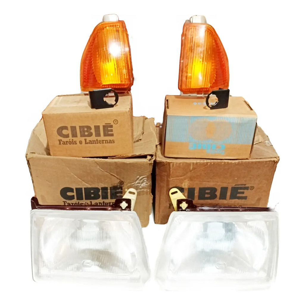 Kit Farol Setas Piscas Ford Escort Xr3 L Gl 84/86 Cibié Zero Esquerdo
