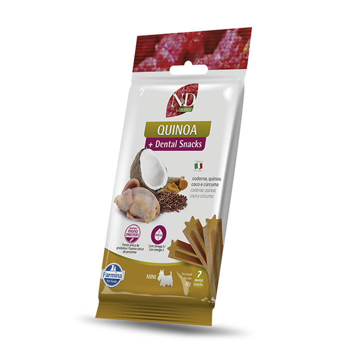 SNACK ND QUINOA CODORNA CÃO MINI 60G