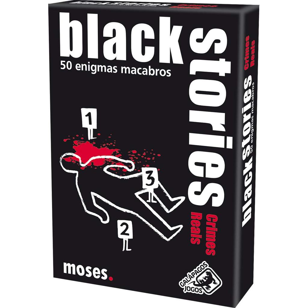 Livro Galápagos, Black Stories: Crimes Reais, Jogo De Enigmas Para Amigos, 2+ Jogadores, 15 Minutos