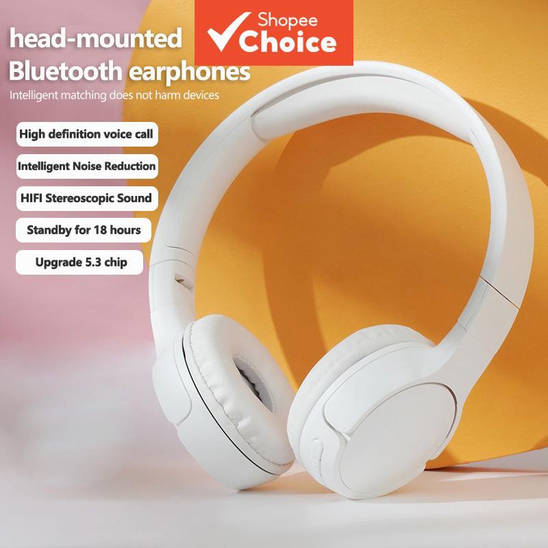 Fones de Ouvido com Faixa Dobrável, Fones Bluetooth Sem Fio, Bateria de Longa Duração, Fone de Ouça para Música,