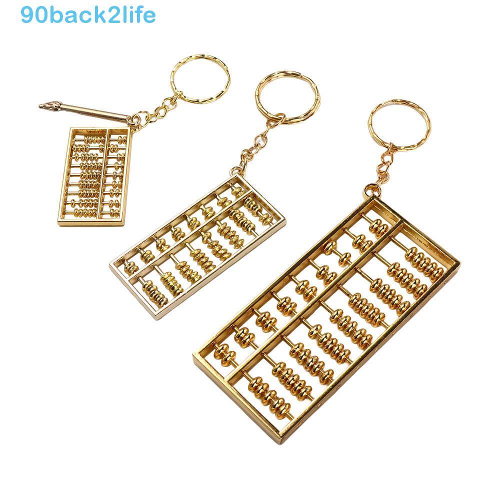 Chaveiro Ábaco BRBLIFE , Pingente De Liga Removível Com Atração De Fortuna , Ornamento De Calculadora Banhado A Ouro