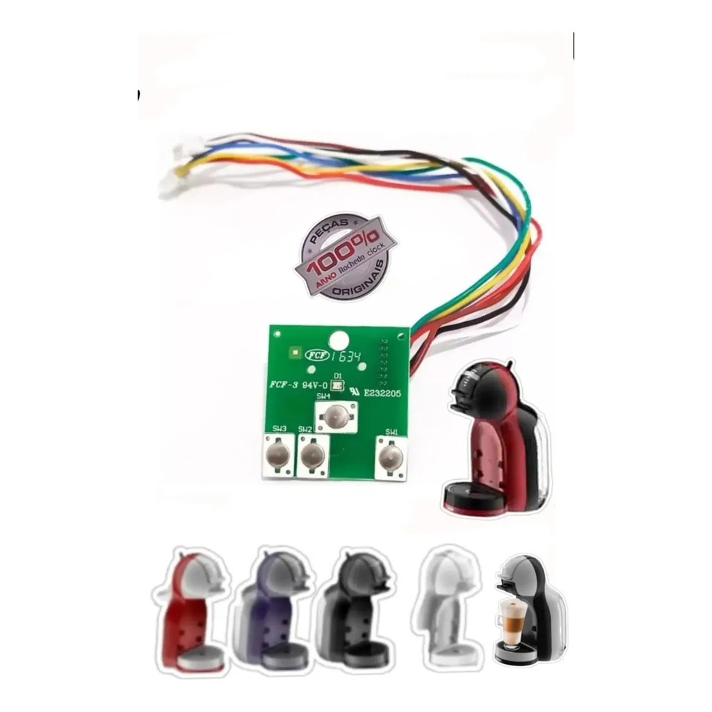 Placa Liga Desliga Cafeteira Expresso Dolce Gusto Mini Me
