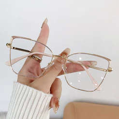 VisãoPerfeita óculos feminino quadrado Óculos TR90 femenino oculos de moderno feminino
