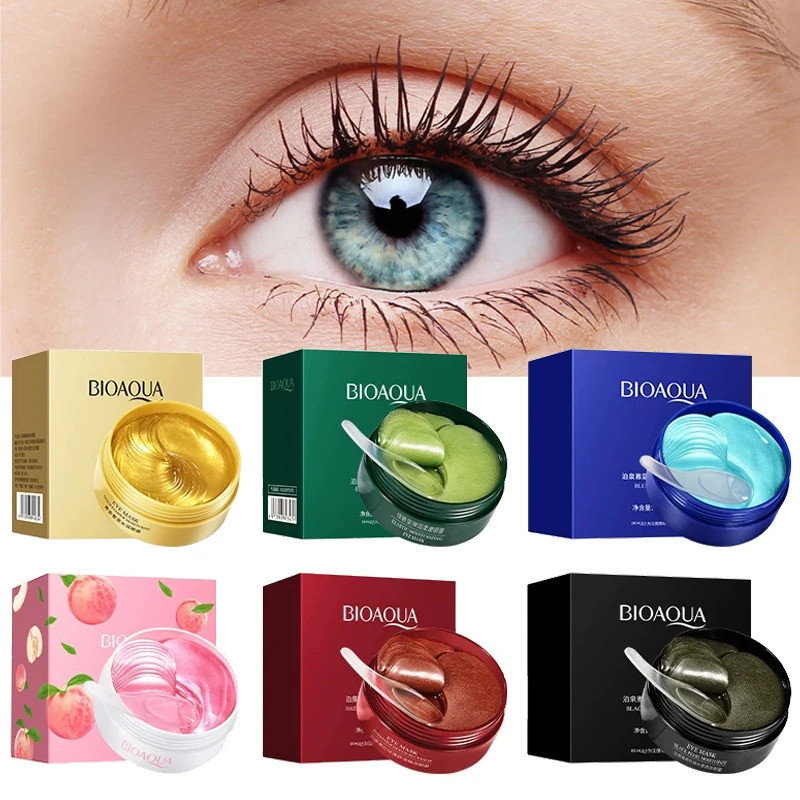 30 Pairs/Box Crystal Collagen Blue Copper Peptide Eye Patches Moisturizing Firming Eye Mask Eyes Skin Care