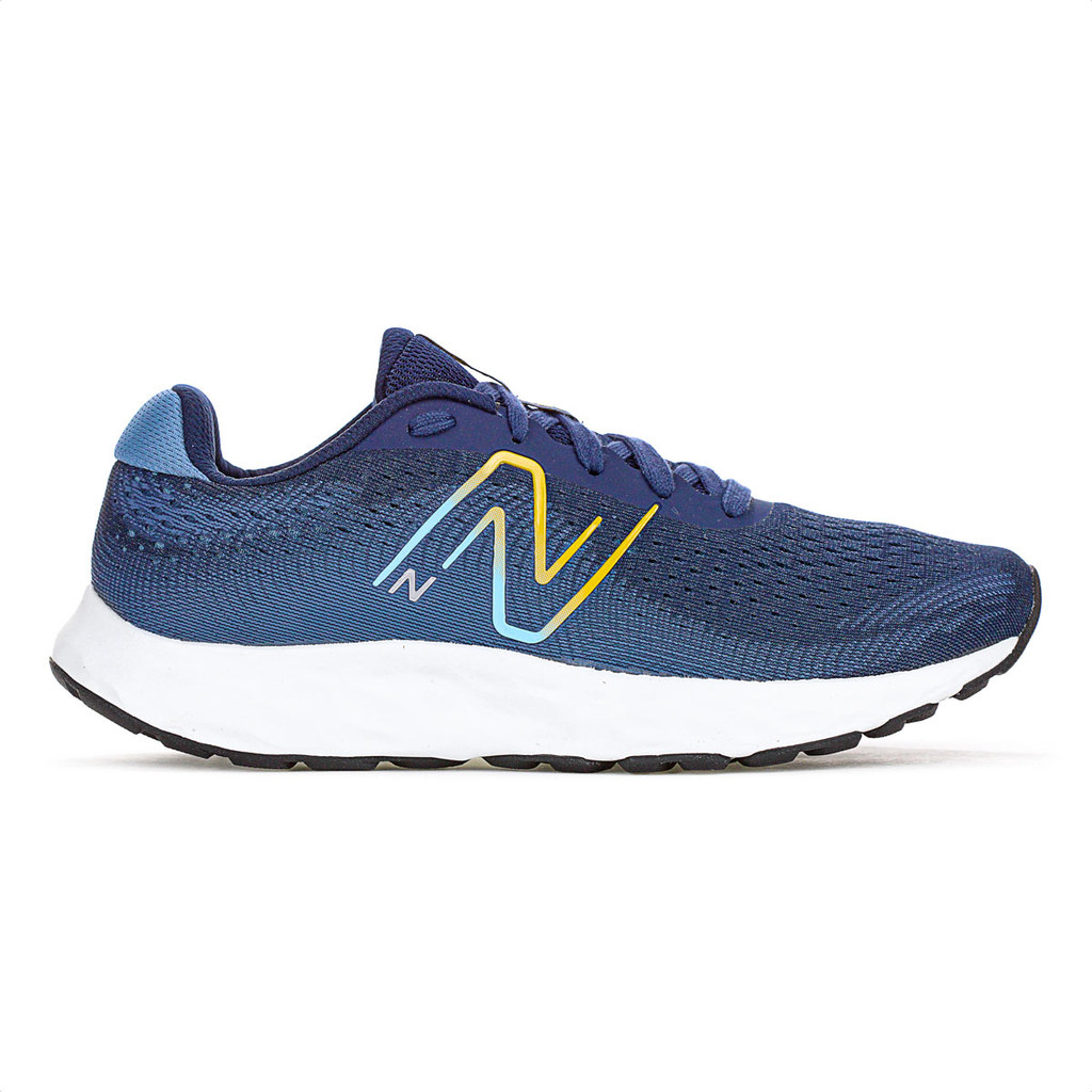 Tênis New Balance 520v8 Azul Marinho e Amarelo - Masculino
