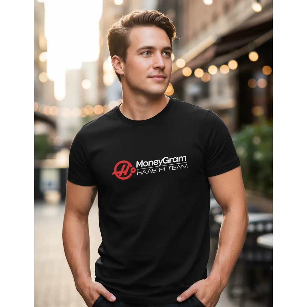 Camiseta F1 Equipe Escuderia Haas 2019 F1 Haas Team Algodão