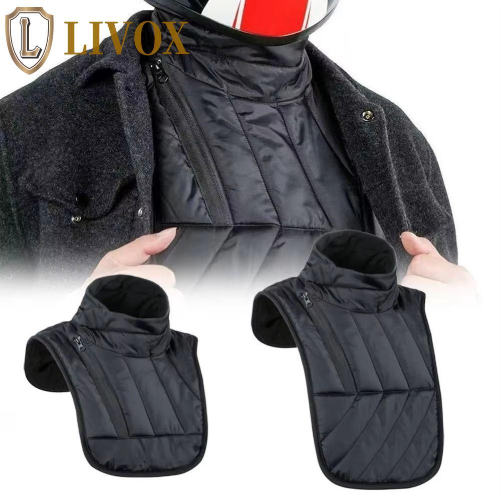 Colete De Ombro No Peito LIVOX , Aquecedor De Pescoço Para Motocicleta De Inverno Espessado Ajustável , Protetor De À Pr