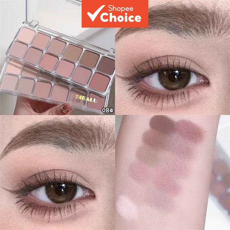 Paleta de Sombras DIKALU 12 Cores: Paleta Concreta para Olhos com Pálpebra Móvel, Edição Primavera/Verão – Matte e