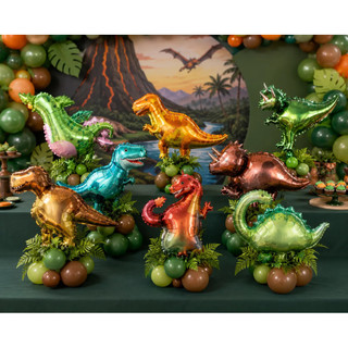 Kit 10 Balões Dino Baby Centro De Mesa  Decoração Festa Jurassic