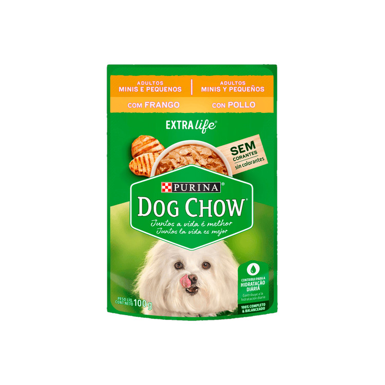 Ração Úmida Para Cães Adultos sabor Frango Ao Molho Dog Chow Purina