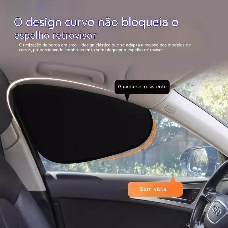 Adesivo eletrostático para carro, proteção solar manual e isolamento térmico, protetor solar para janela lateral, univer