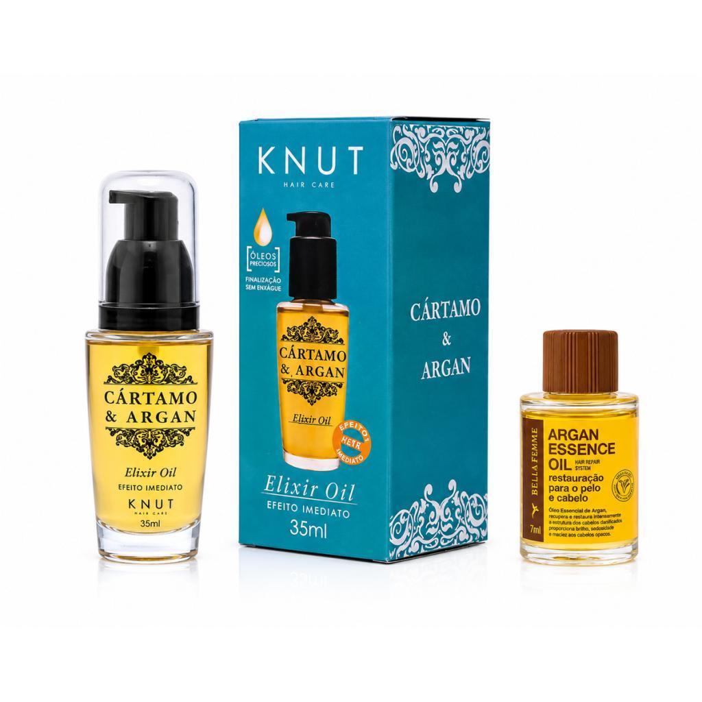 Kit Knut Elixir Cartamo E Argan 35Ml Com Óleo 7Ml
