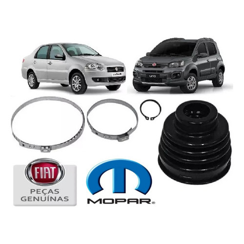 Kit Coifa Do Semi Eixo Cambio Original Fiat Uno Strada Siena
