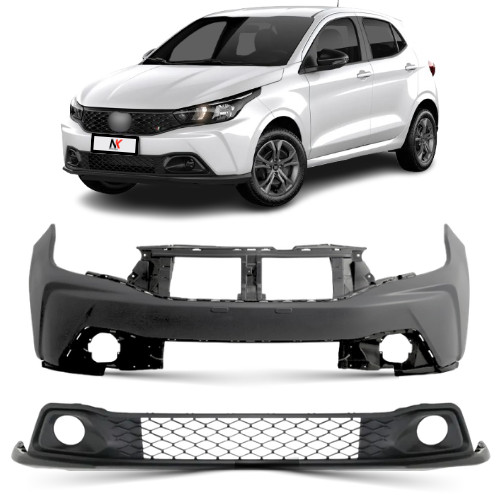 Kit Parachoque Spoiler Dianteiro Argo 2022 2023 2024 2025 Cobertura envolvente Preto