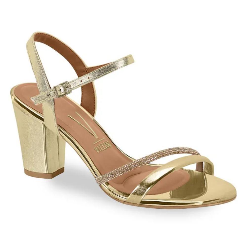 Sandália Salto Bloco Vizzano Feminino Elegante