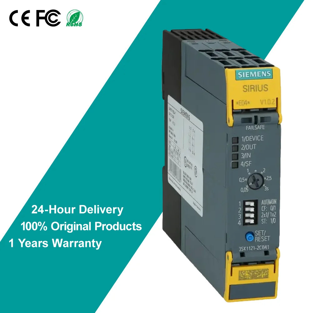 Marca Siemens Original Unidade Básica Interruptor De Relé De Segurança SIRIUS 3KS1 3sk112-2CB41 Tempo Eletrônico