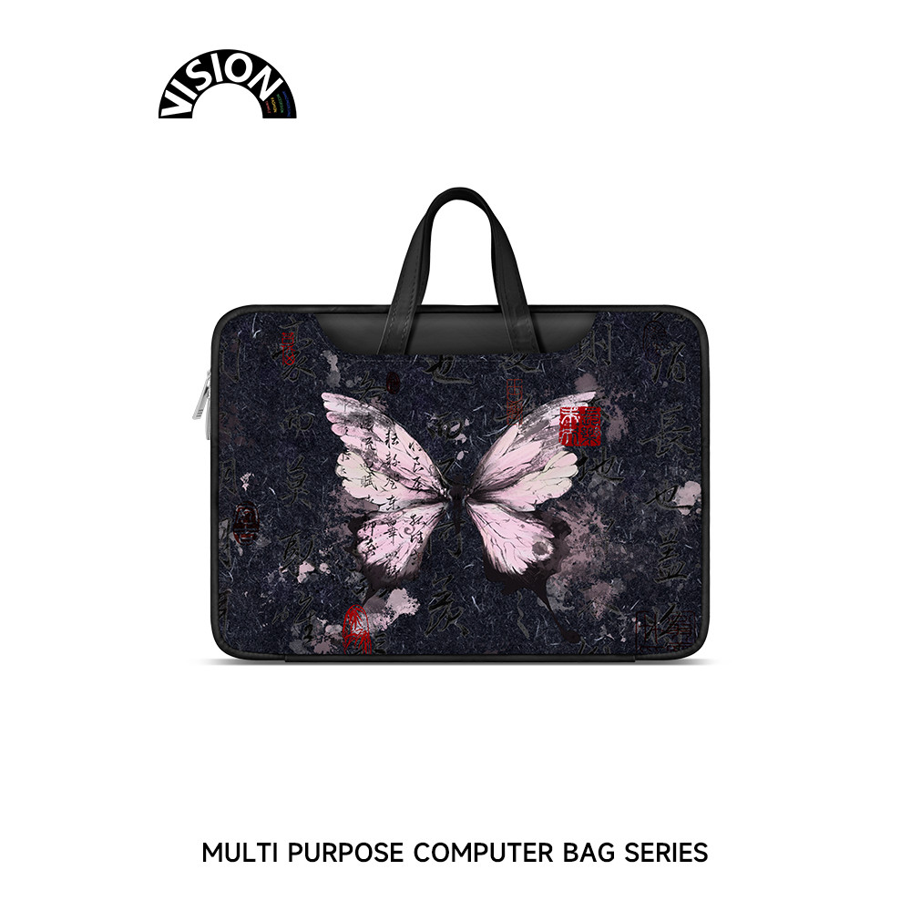 VISION Nova bolsa para Laptop borboleta chinesa portátil adequada para Apple macbook 15: 20 cm Xiaoxin air13.3 Huawei ma