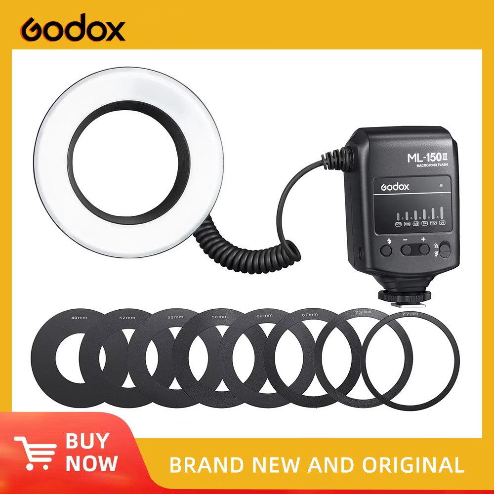 Godox ML-150II ML150II Anel Macro Speedlite Flash Luz Para Canon Nikon Pentax Sony Olympus DSLR Câmera